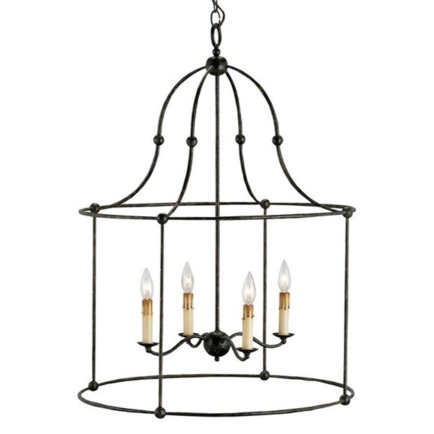 Currey chandelier top
